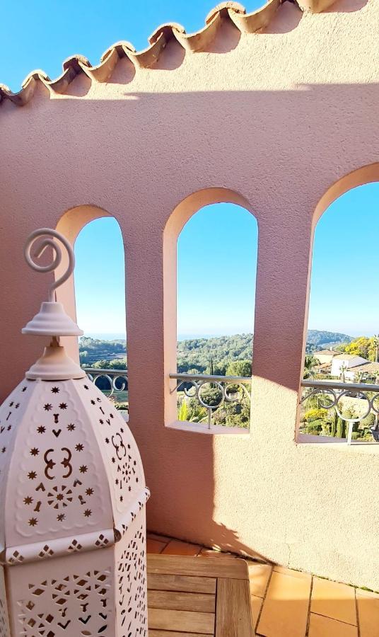 Apartmán Hameau Des Amandiers - Vue Mer, Golf Et Vignes Saint-Cyr-sur-Mer Exteriér fotografie
