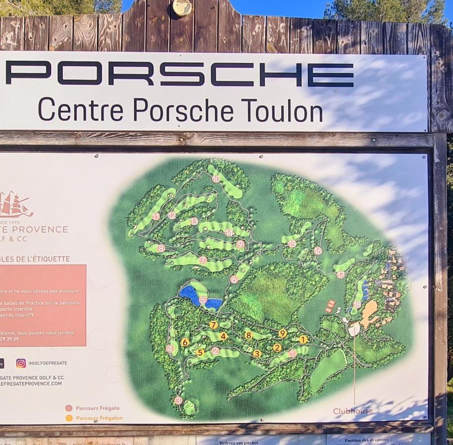 Apartmán Hameau Des Amandiers - Vue Mer, Golf Et Vignes Saint-Cyr-sur-Mer Exteriér fotografie